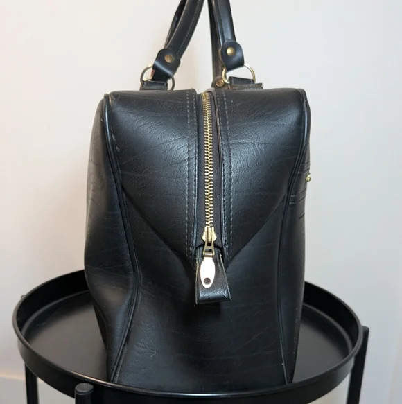 Vintage Made in Canada Leather Doctor Style Bag Briefcase 1950s 1960s - Picture 11 of 16